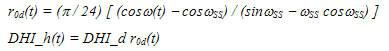 Equations of Liu and Jordan (1960)